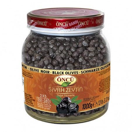 Natural Black Olives 2xs/Doğal Salamura Siyah Zeytin 1000g