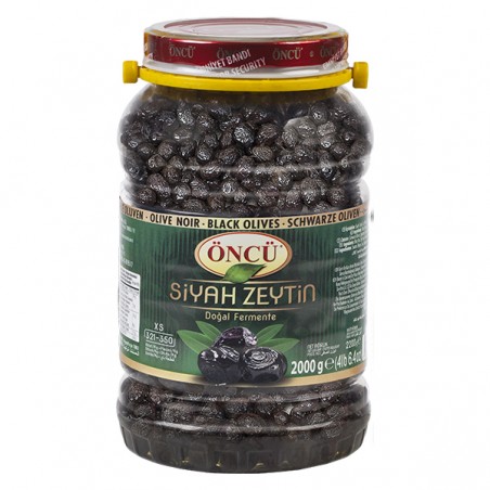 Natural Black Olives XS/Doğal Siyah Zeytin 1000g