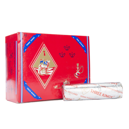 Three Kings Charcoal 33mm Box of 10 Rolls