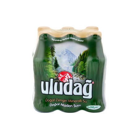 Uludag Sparkling Natural Mineral Water 6x