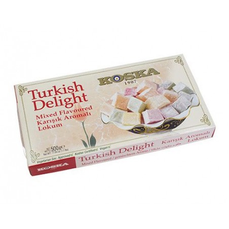 Koska Karışık Aromalı Lokum/ Mixed Flavored Turkish Delight 500g