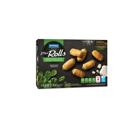 Spinach Mini Rolls 454g