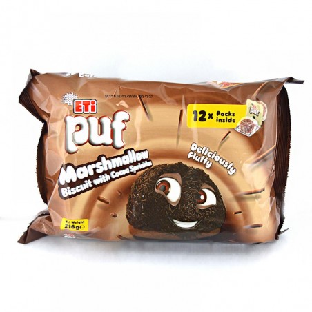 ETI Puf Marshmallow Biscuit With Chocolate 216 g