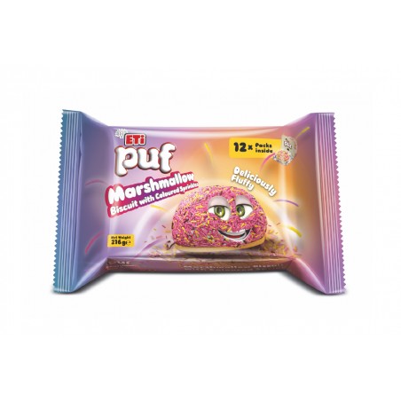 ETI Puf Marshmallow Biscuit With Colour 216 g