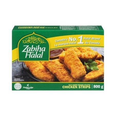 Zabiha Halal Chicken Strips 800g