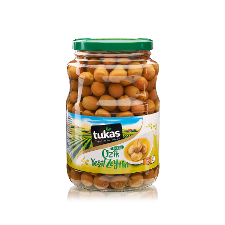 Erdemit Cizik Yesil Zeytin/Scratched Green Olives 1000g